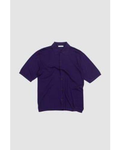 Lemaire Polo Shirt Iris - Blu