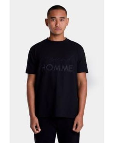 Android Homme T-shirt brodé noir