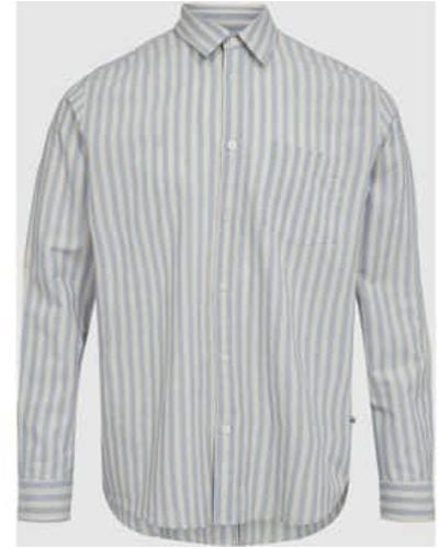 Minimum Jack Hydrangea Long Sleeved Shirt S - Grey