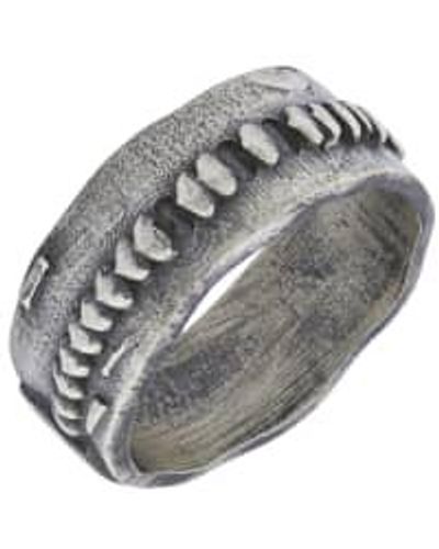 silver jewellery 925 anillo plateado burlado - Gris