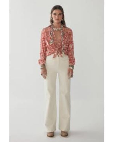 MAISON HOTEL Ross Disco Trousers - White