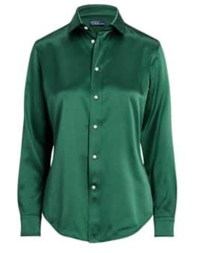 Ralph Lauren Chemise avant du bouton à manches longues - Vert