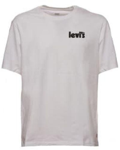 Levi's Camiseta hombres 16143 0727 blanco - Gris