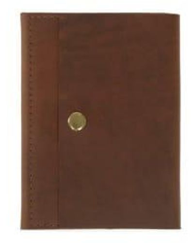 VIDA VIDA Leather Passport Holder Leather - Brown