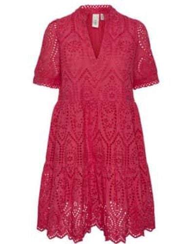 Y.A.S Holi Dress Raspberry Sorbet S - Pink