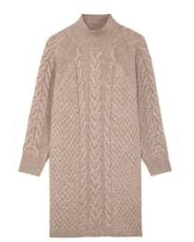 Suncoo Chona Knit Jumper Dress - Brown