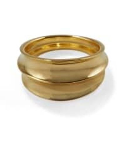 Rachel Entwistle Athena anillo oro - Metálico