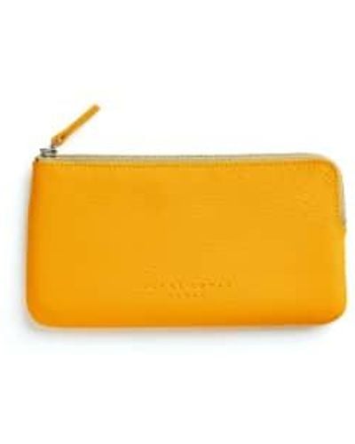 Carre Royal Leather Yellow Pouch
