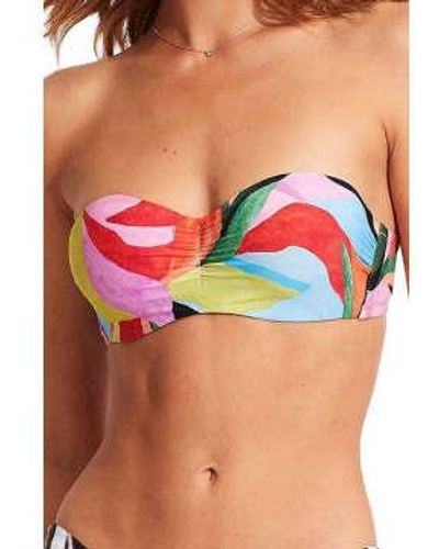 Seafolly Bikini goteo - Azul