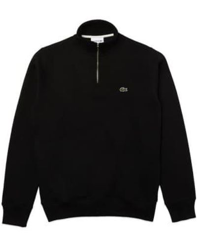 Lacoste 1 2 sweatshirt mit reißverschluss sh 1927 schwarz