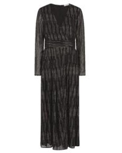 Nooki Design Mariah Jacquard Dress In Black - Nero