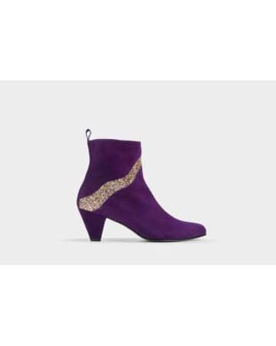 Emma Go Andrea Sparkle Ankle Boot Size 5 / 38 - Purple