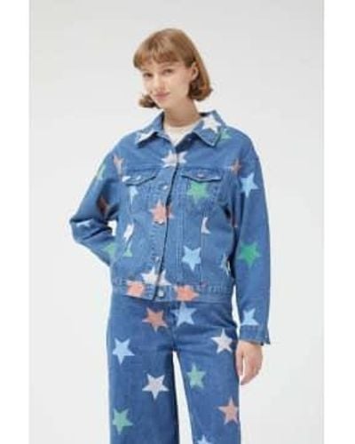 Compañía Fantástica Starry Dreams Denim Jacket Xs - Blue