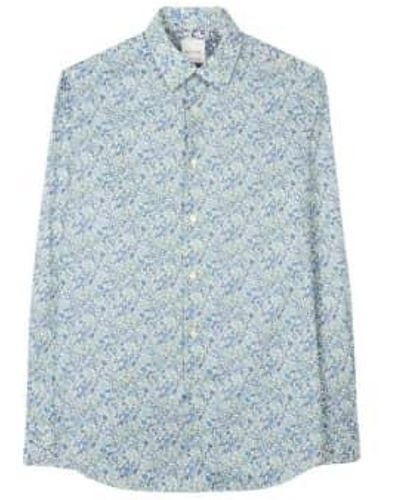 Paul Smith Liberty Floral Tailored Fit Shirt - Blu