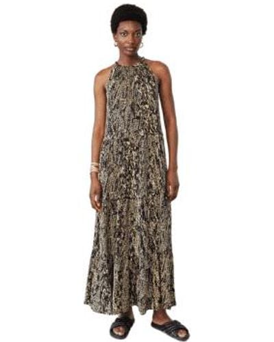 SKATÏE Skatie Bambula Viscose Dress In Print - Marrone