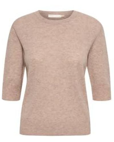 Inwear Oat Monikaiv Short Sleeves Sweater - Brown