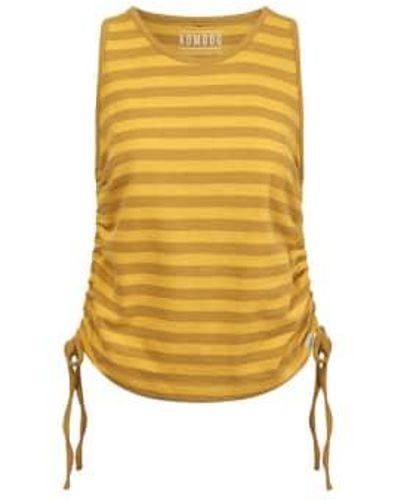 Komodo Rosalie Vest Amber/ Stripe Size 2/uk 10/eu 38 - Yellow