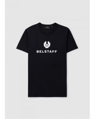 Belstaff Herren signature t-shirt in schwarz