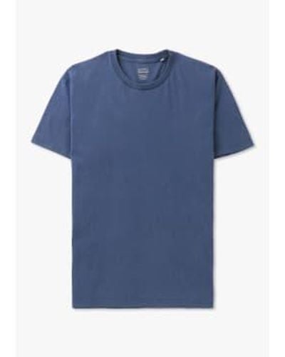 COLORFUL STANDARD Camiseta orgánica clásica hombre en neptuno - Azul