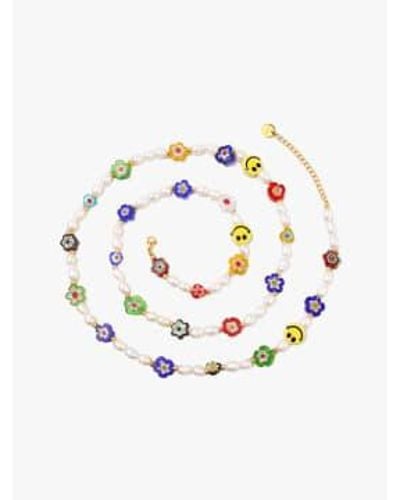 SUI AVA Good Vibes Double Necklace - Bianco