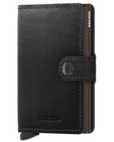 Secrid Mini -brieftasche original schwarz / braun