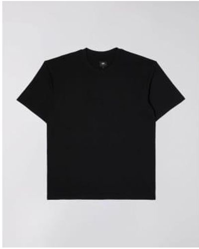 Edwin Katakana Embroidery T-shirt - Black