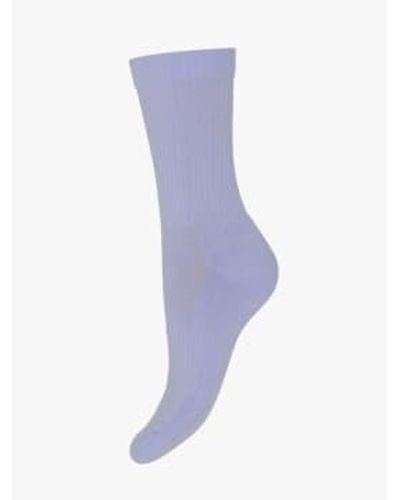 mpDenmark Sam Ankle Socks Heather Sky 37-39 - Purple