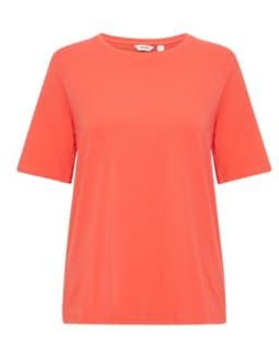 B.Young Byoung 20813611 Pamila Half Sl T Shirt 2 In Cayenne - Rosa