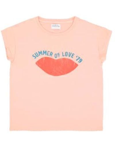 Sisters Department Short Lips Sleeve T -shirt - Pink