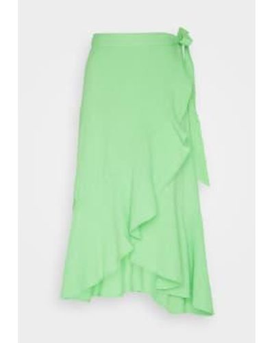 Y.A.S Tammi Wrap Skirt Xs - Green