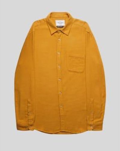 Portuguese Flannel Mustard Teca Shirt Xl / - Yellow