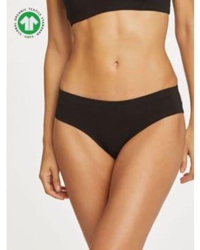 Thought Leah Gots Organic Cotton Jersey Bikini Brief - Nero