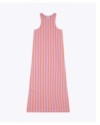 Wemoto Della Melon Lilac Slub Jersey Maxi Tank Dress Xs - Pink