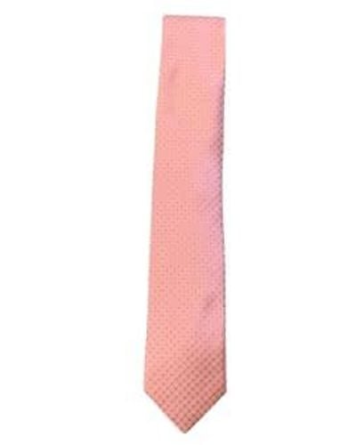 Eton Woven Silk Tie One Size - Pink