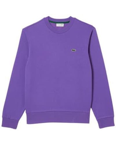 Lacoste Crew Sweat Sh9608 Burdock Medium - Purple