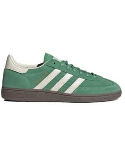 adidas Handball Spezial Brand-embellished Suede Low-top Sneakers - Green