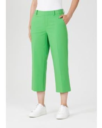SteHmann Fenja Cropped Trousers In Spring - Verde