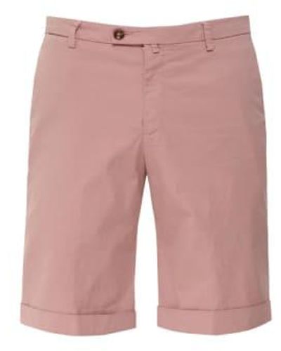 Briglia 1949 Shorts slim fit cotton stretch rose bg108 323127 069 - Rouge