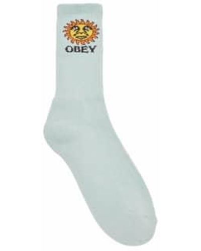 Obey Sunshine Socks - Blue