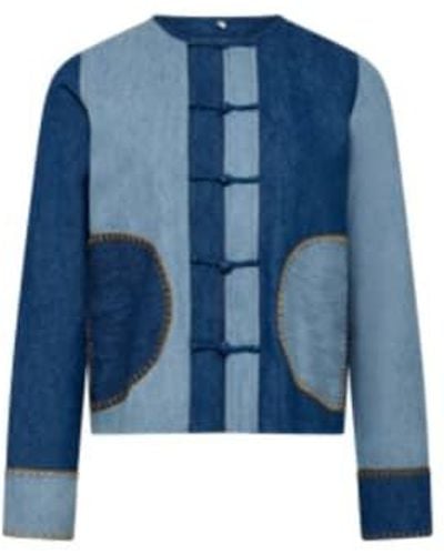 Komodo Nelly jacket patchwork - Bleu