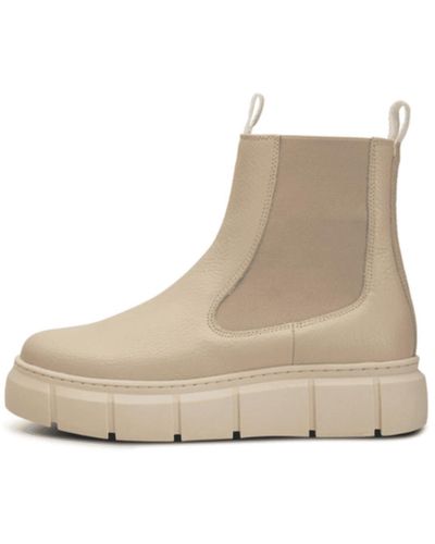 Shoe The Bear Off Leather Tove Chelsea Boots - Natural