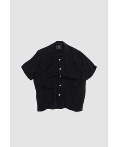 Portuguese Flannel Cupro camiseta franja negra - Negro