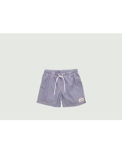 GANT Seersucker Swim Shorts - Blu