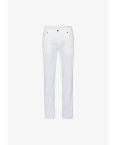 Brax Cadiz 5 Pocket Trousers 340899 - Bianco