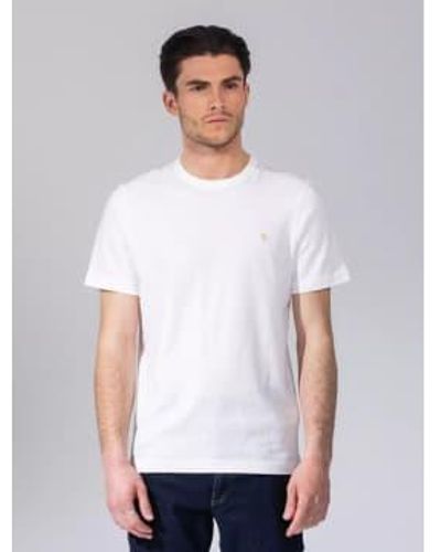 Farah Danny T Shirt In - Bianco