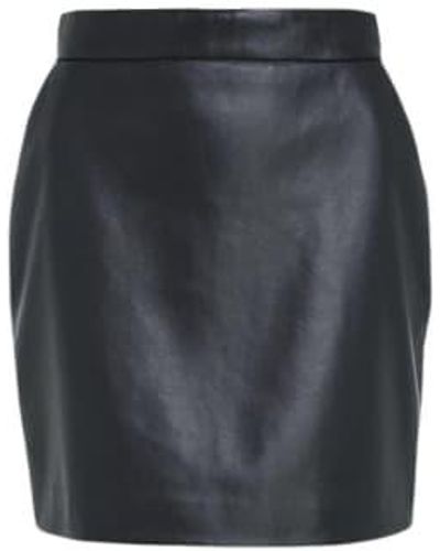 Calvin Klein Recycled Leather Mini Skirt - Grigio