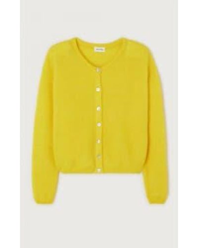 American Vintage Cardigan vitow spark - Jaune