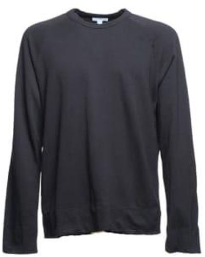 James Perse Sweatshirt For Men Mxa3278 Blk - Blu