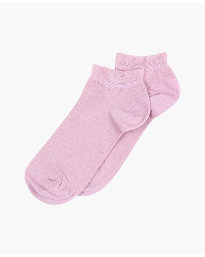 mpDenmark Pima Trainer Socks - Pink