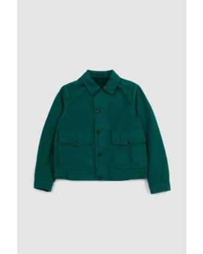 Drake's Cotton Blouson Jacket 38 - Green